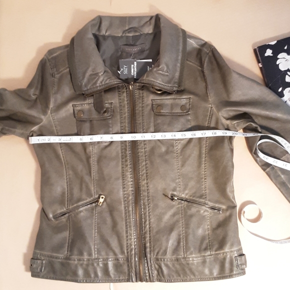 Faux leather XL combat jacket - Picture 4 of 13